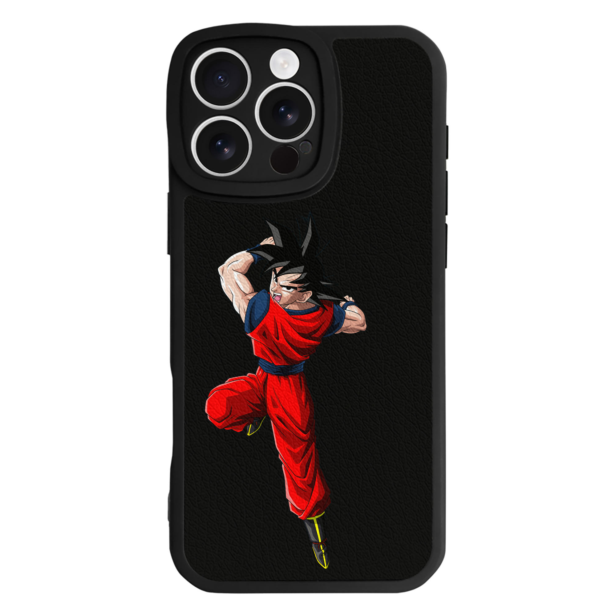（画像用） ドラゴンボール 孫悟空（そん ごくう）Son Goku カカロット DRAGON BALL Kakarotto 【iPhone 16シリーズ対応】シリコンスマホケース（レザー調） 材質：シリコン